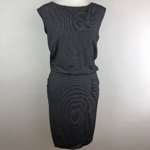 Athleta Small-Tall rouched-side drop waist dress